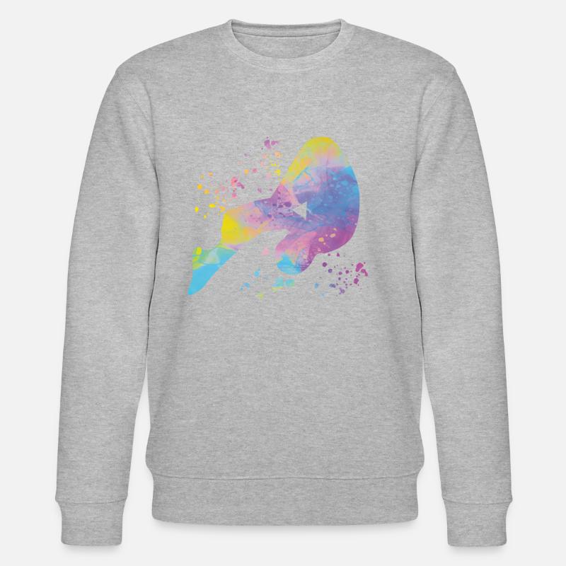 Turmspringen Synchronspringen Kunstspringen - Stanley/Stella Unisex Bio-Sweatshirt CHANGER  - Grau meliert