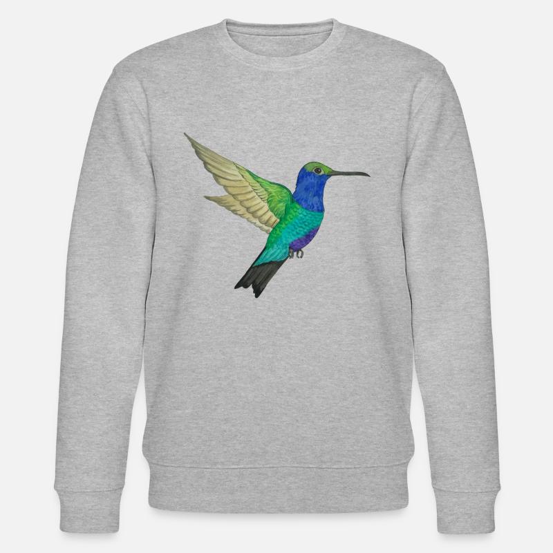 Kolibri Paradiesvogel - Stanley/Stella Unisex Bio-Sweatshirt CHANGER  - Grau meliert