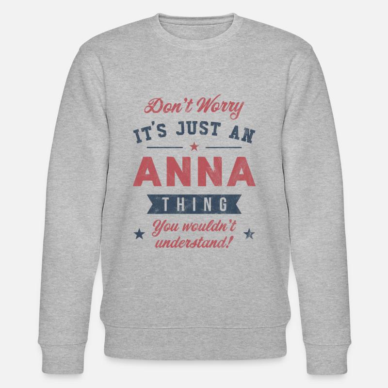 Es ist eine Anna-Sache - Stanley/Stella Unisex Bio-Sweatshirt CHANGER - Grau meliert