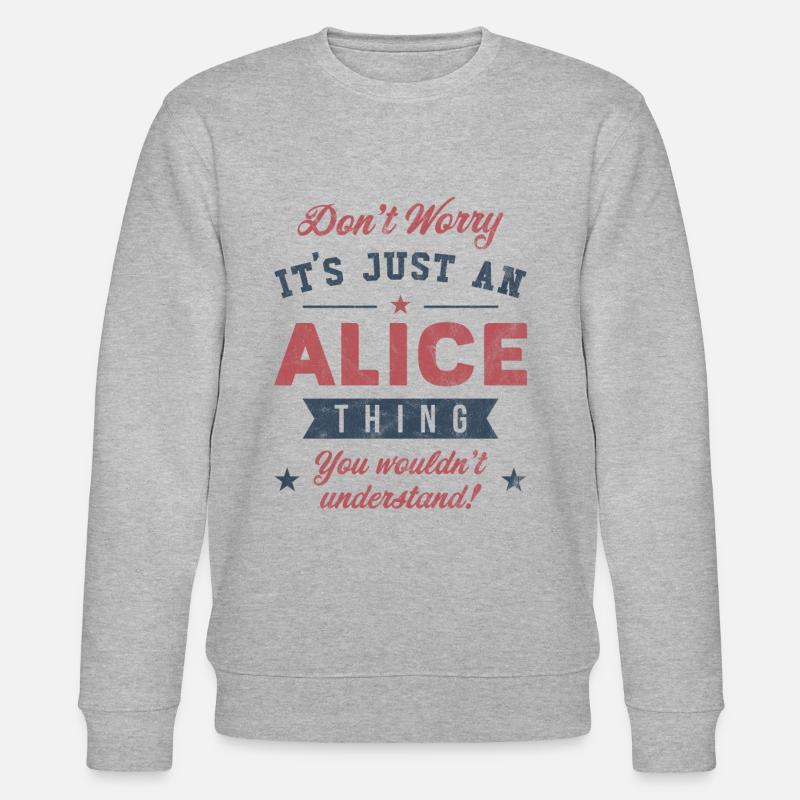 Es ist eine Alice-Sache - Stanley/Stella Unisex Bio-Sweatshirt CHANGER  - Grau meliert