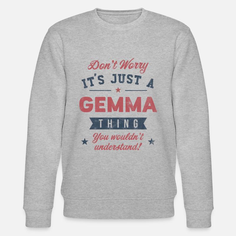 C’est un truc de Gemma - Sweat bio CHANGER Stanley/Stella Unisexe - gris chiné