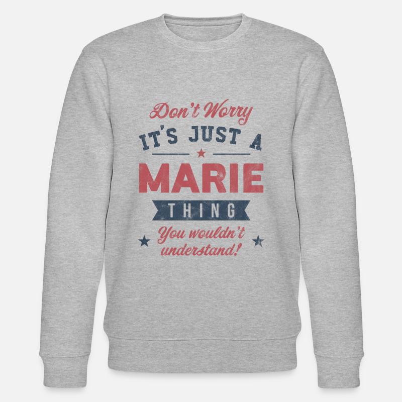 C’est un truc Marie - Sweat bio CHANGER Stanley/Stella Unisexe - gris chiné