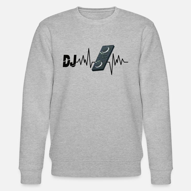 DJ Herzschlag - Stanley/Stella Unisex Bio-Sweatshirt CHANGER  - Grau meliert