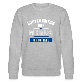 Limited Edition 100% - Mentalist - Original - Stanley/Stella Unisex Bio-Sweatshirt CHANGER  - Grau meliert - Vorne - Nik (191cm) & Marisol (170cm)