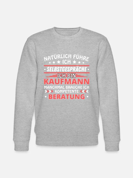 Ich führe Selbstgespräche - Kaufmann Edition - Stanley/Stella Unisex Bio-Sweatshirt CHANGER - Grau meliert