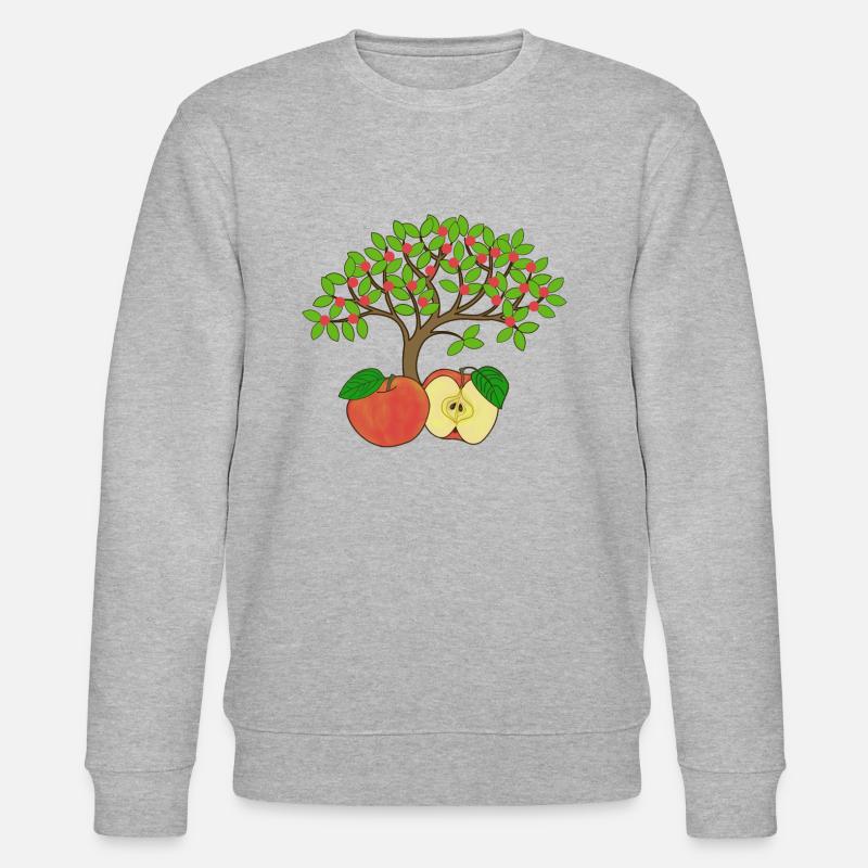 Apfelbaum, Apfel - Stanley/Stella Unisex Bio-Sweatshirt CHANGER  - Grau meliert