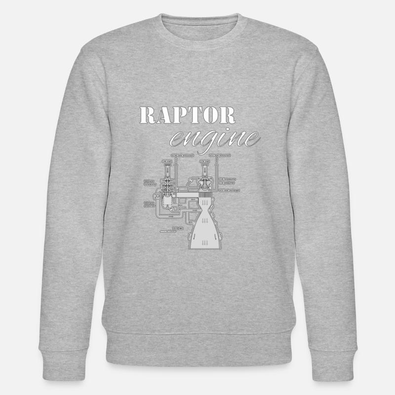 Raptor-Motor - Stanley/Stella Unisex Bio-Sweatshirt CHANGER  - Grau meliert