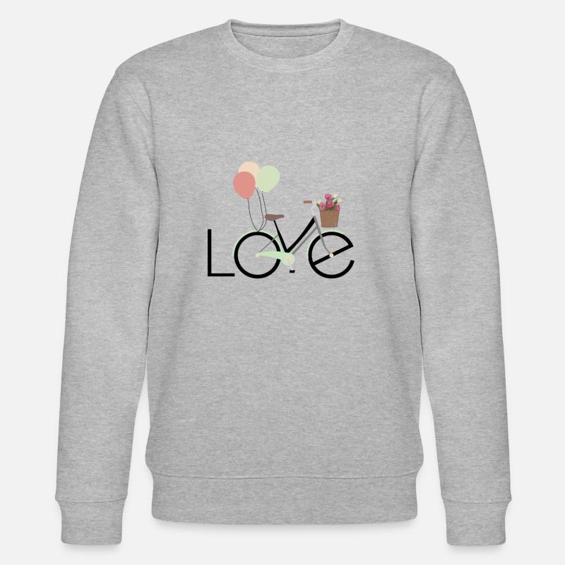 J'aime ma conception de vélo - Sweat bio CHANGER Stanley/Stella Unisexe - gris chiné