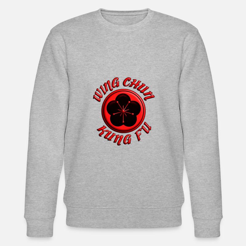 Wing Chun Kung Fu - Stanley/Stella Unisex Bio-Sweatshirt CHANGER  - Grau meliert