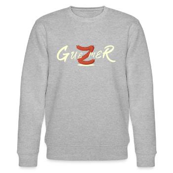 Guezmer - Merguez - Sweat bio CHANGER Stanley/Stella Unisexe - gris chiné - Devant - Nik (191cm) & Marisol (170cm)