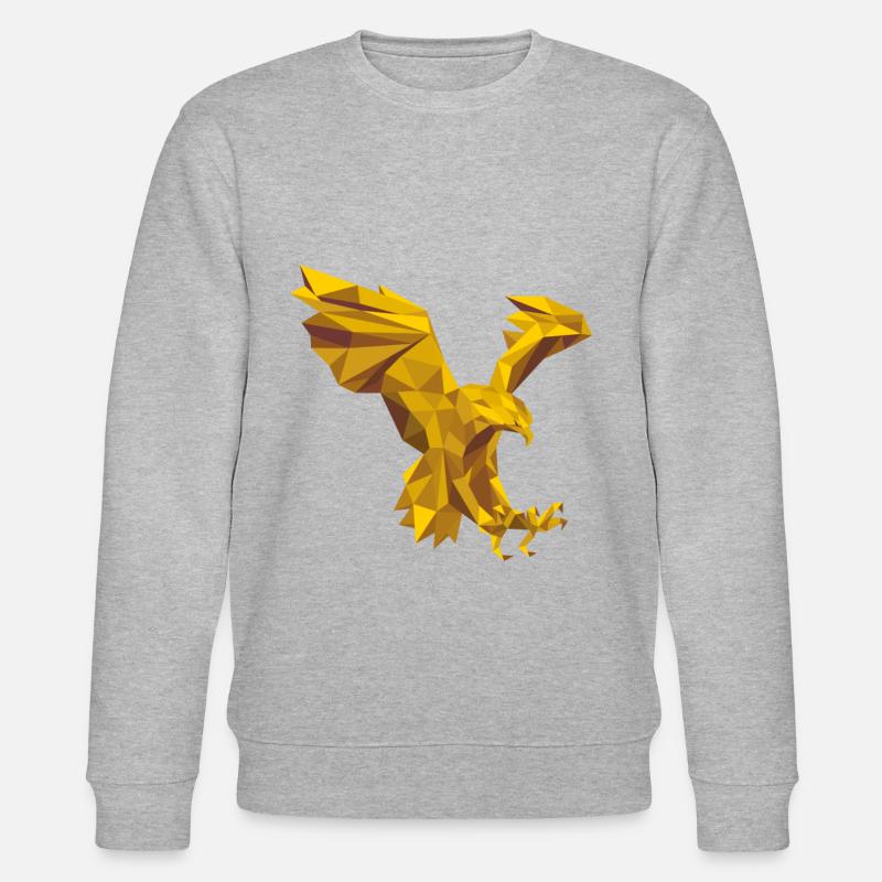 aigle géométrique - Sweat bio CHANGER Stanley/Stella Unisexe - gris chiné