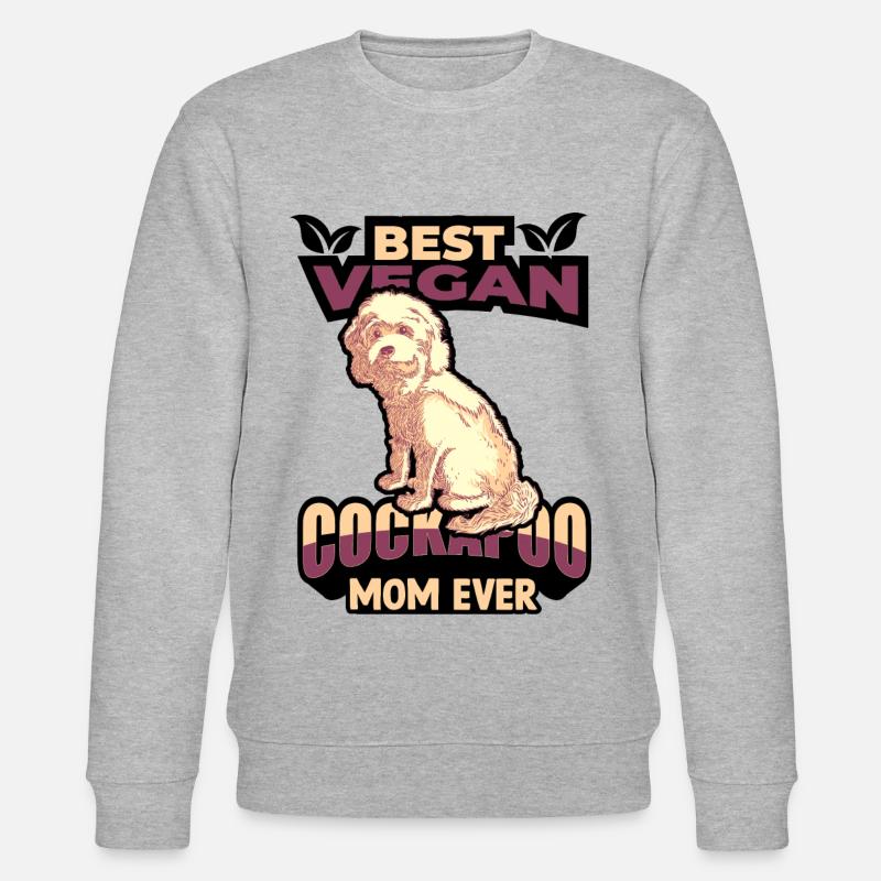 Cockapoo Hund - Stanley/Stella Unisex Bio-Sweatshirt CHANGER  - Grau meliert