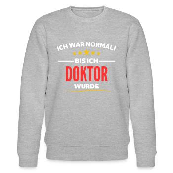 J'étais normal jusqu'à ce que je devienne médecin - Sweat bio CHANGER Stanley/Stella Unisexe - gris chiné - Devant - Nik (191cm) & Marisol (170cm)