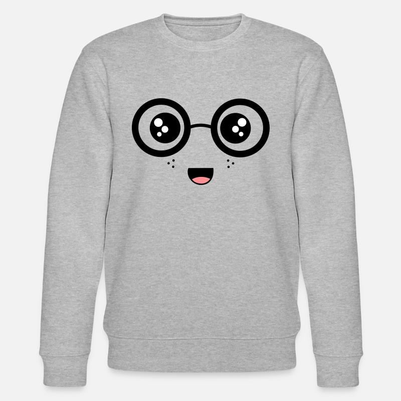 Visage nerdy - Sweat bio CHANGER Stanley/Stella Unisexe - gris chiné