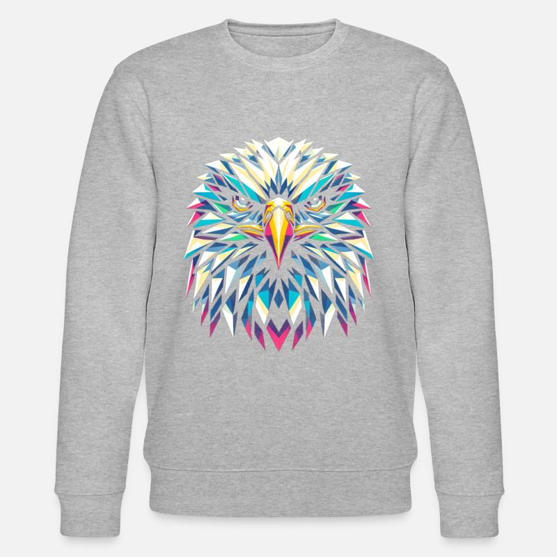 Polygone de l’aigle - Sweat bio CHANGER Stanley/Stella Unisexe - gris chiné