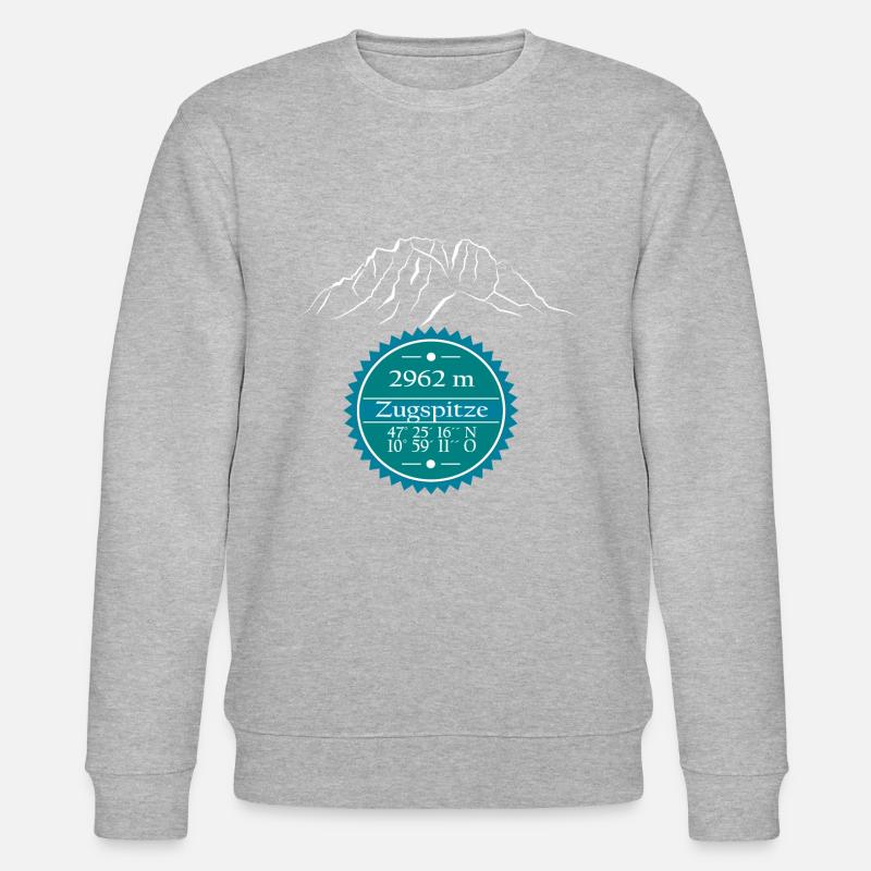 Zugspitze - Stanley/Stella Unisex Bio-Sweatshirt CHANGER - Grau meliert
