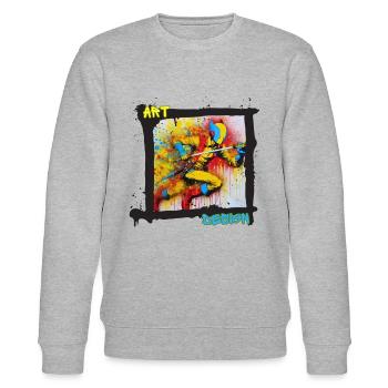 Art Design - Sweat bio CHANGER Stanley/Stella Unisexe - gris chiné - Devant - Nik (191cm) & Marisol (170cm)