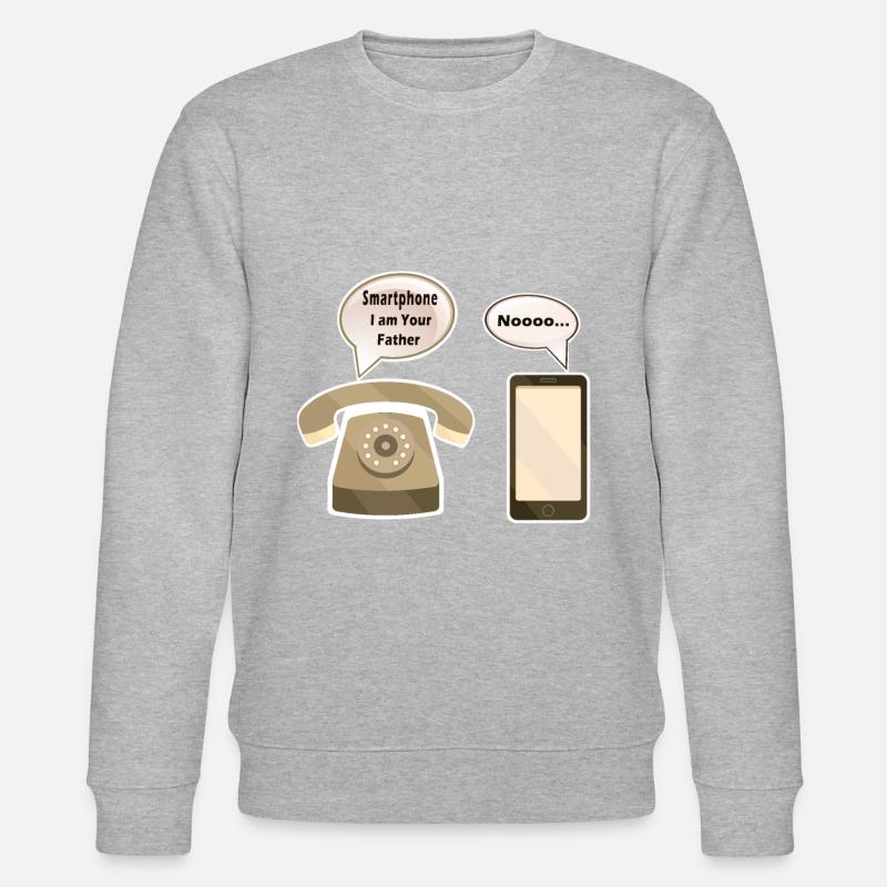 Smartphone ich bin dein Vater - Stanley/Stella Unisex Bio-Sweatshirt CHANGER  - undefined