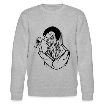vampire - Stanley/Stella CHANGER Unisex Organic Sweatshirt - heather grey - Front - Nik (191cm) & Marisol (170cm)