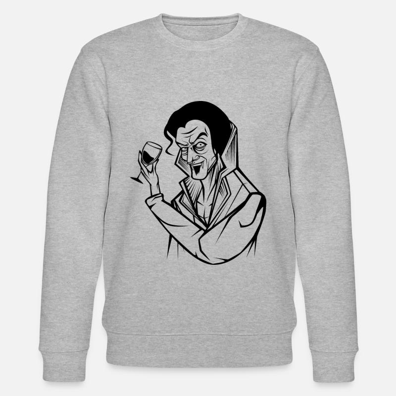 Vampir - Stanley/Stella Unisex Bio-Sweatshirt CHANGER  - Grau meliert