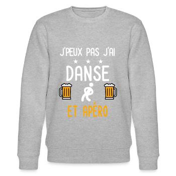 je peux pas danse music - Sweat bio CHANGER Stanley/Stella Unisexe - gris chiné - Devant - Nik (191cm) & Marisol (170cm)