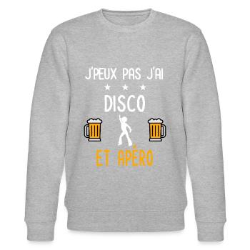 je peux pas disco - Sweat bio CHANGER Stanley/Stella Unisexe - gris chiné - Devant - Nik (191cm) & Marisol (170cm)