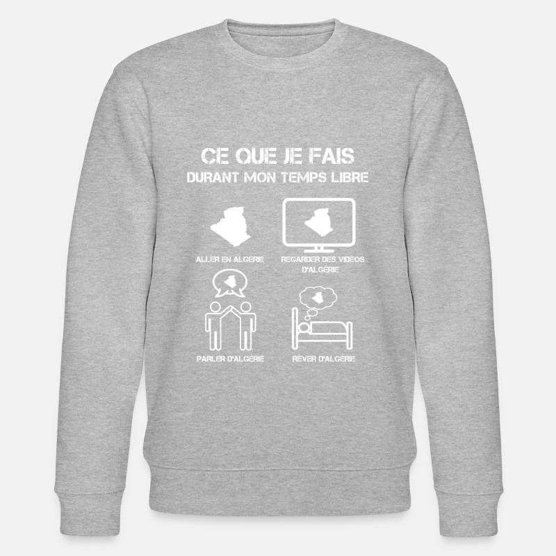 temps libre algérie - Sweat bio CHANGER Stanley/Stella Unisexe - gris chiné