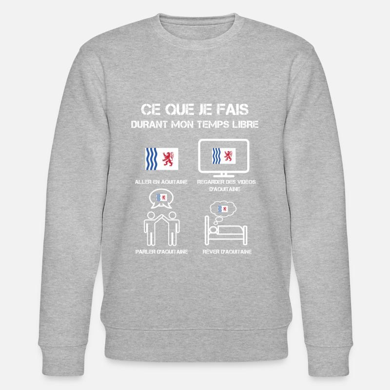temps libre aquitaine - Sweat bio CHANGER Stanley/Stella Unisexe - gris chiné