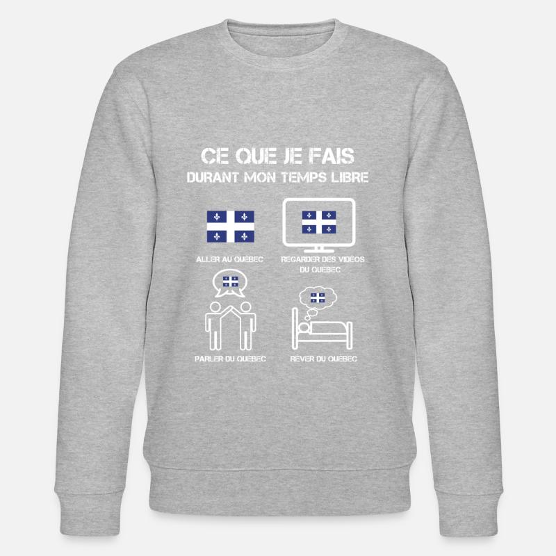 free time Quebec - Stanley/Stella CHANGER Unisex Organic Sweatshirt - heather grey