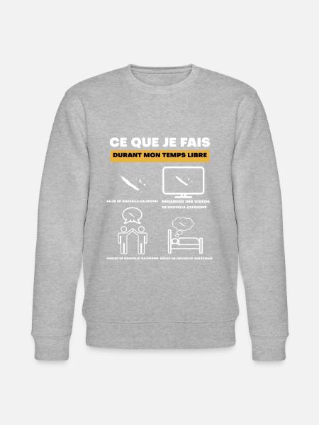Neukaledonien in der Freizeit - Stanley/Stella Unisex Bio-Sweatshirt CHANGER - Grau meliert