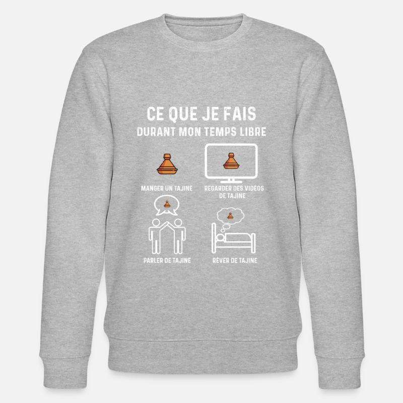 tajine temps libre cadeau - Sweat bio CHANGER Stanley/Stella Unisexe - gris chiné