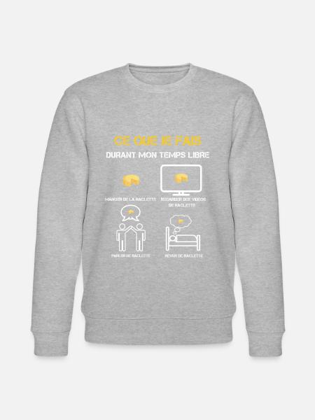 Raclette Freizeitgeschenke - Stanley/Stella Unisex Bio-Sweatshirt CHANGER  - Grau meliert