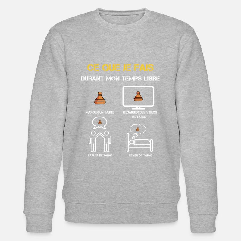 cadeaux temps libre tajine - Sweat bio CHANGER Stanley/Stella Unisexe - gris chiné