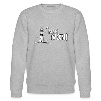 Moin Moin - Stanley/Stella Unisex Bio-Sweatshirt CHANGER  - Grau meliert - Vorne - Nik (191cm) & Marisol (170cm)