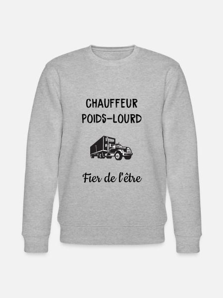 Chauffeur poids lourd - Sweat bio CHANGER Stanley/Stella Unisexe - gris chiné