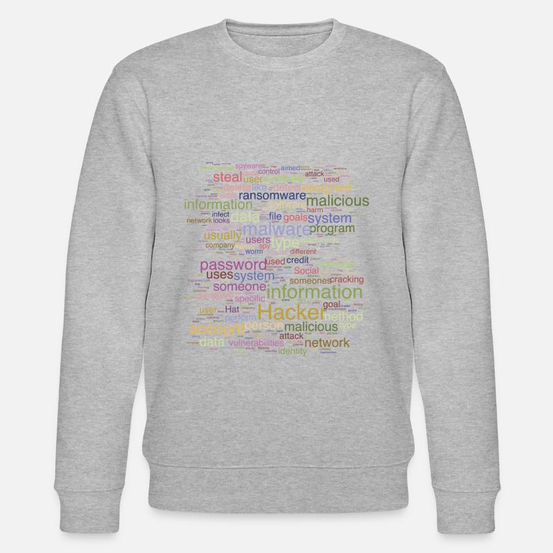Cyber Computer Programming Digitale Es - Stanley/Stella Unisex Bio-Sweatshirt CHANGER  - Grau meliert