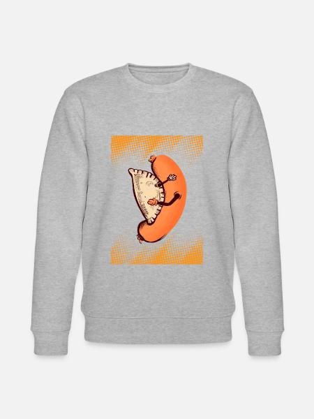 Pierogi Kiełbasa Fleischwurstknödel Kochen - Stanley/Stella Unisex Bio-Sweatshirt CHANGER - Grau meliert