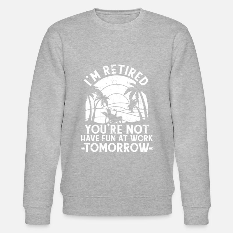Rentner Rente Witzig - Stanley/Stella Unisex Bio-Sweatshirt CHANGER  - Grau meliert