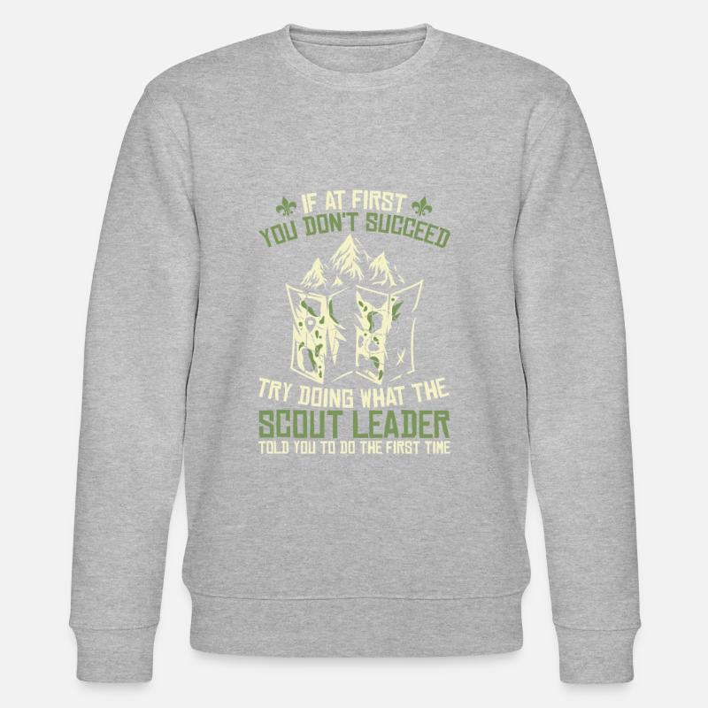 Boy Scout drôle - Sweat bio CHANGER Stanley/Stella Unisexe - gris chiné