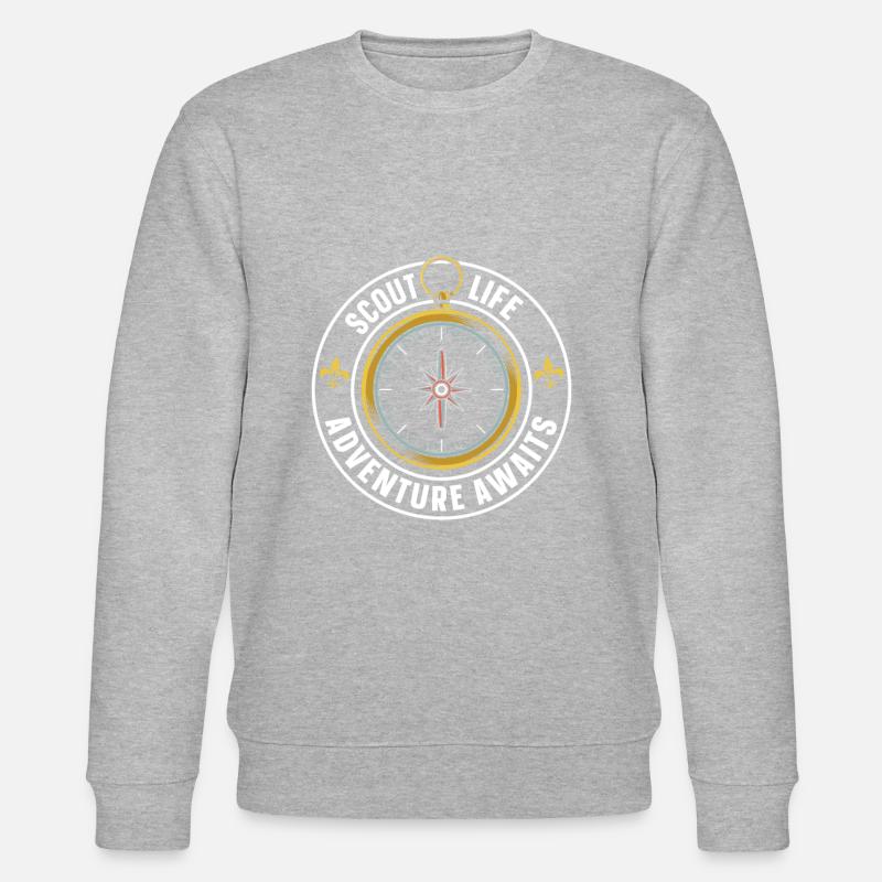 Pfadfinder Abenteuer - Stanley/Stella Unisex Bio-Sweatshirt CHANGER  - Grau meliert