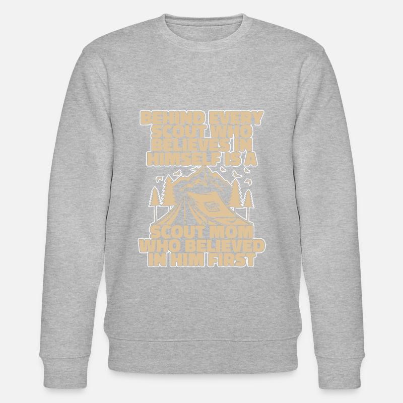 Pfadfinder Mutter - Stanley/Stella Unisex Bio-Sweatshirt CHANGER  - Grau meliert