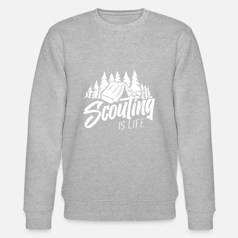 Pfadfinder - Stanley/Stella Unisex Bio-Sweatshirt CHANGER  - Grau meliert