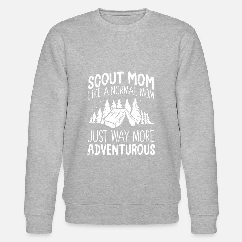 Pfadfinder Mutter - Stanley/Stella Unisex Bio-Sweatshirt CHANGER  - Grau meliert