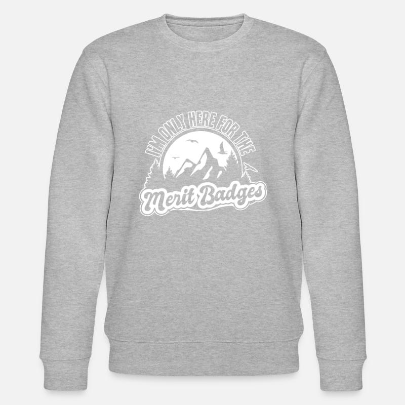 Pfadfinder Abzeichen - Stanley/Stella Unisex Bio-Sweatshirt CHANGER  - Grau meliert