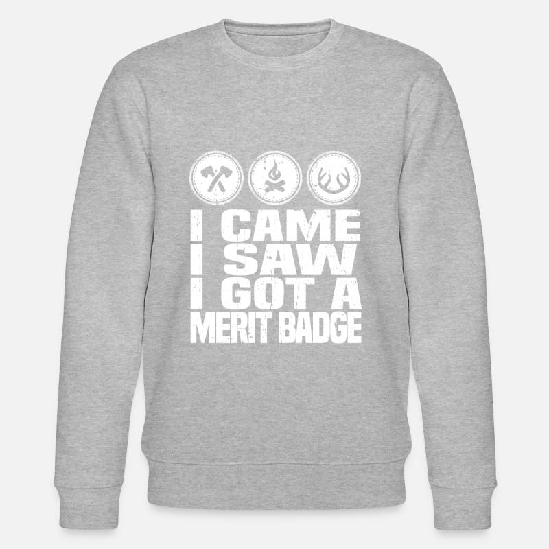 Insigne scout - Sweat bio CHANGER Stanley/Stella Unisexe - gris chiné