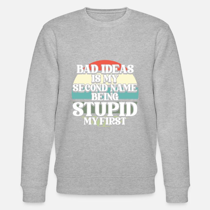 Humour noir - Sweat bio CHANGER Stanley/Stella Unisexe - gris chiné