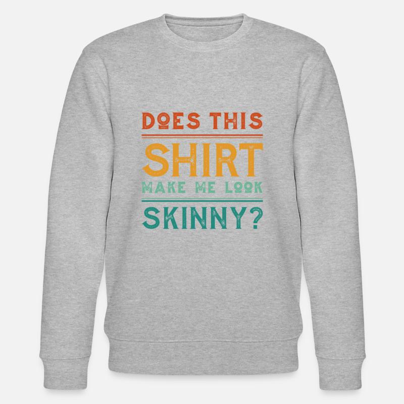 Humour noir mince - Sweat bio CHANGER Stanley/Stella Unisexe - gris chiné
