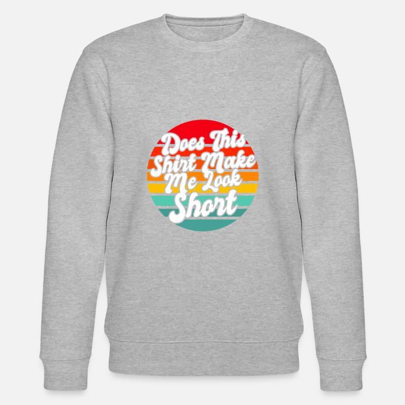 Schwarzer Humor Kurz - Stanley/Stella Unisex Bio-Sweatshirt CHANGER  - Grau meliert