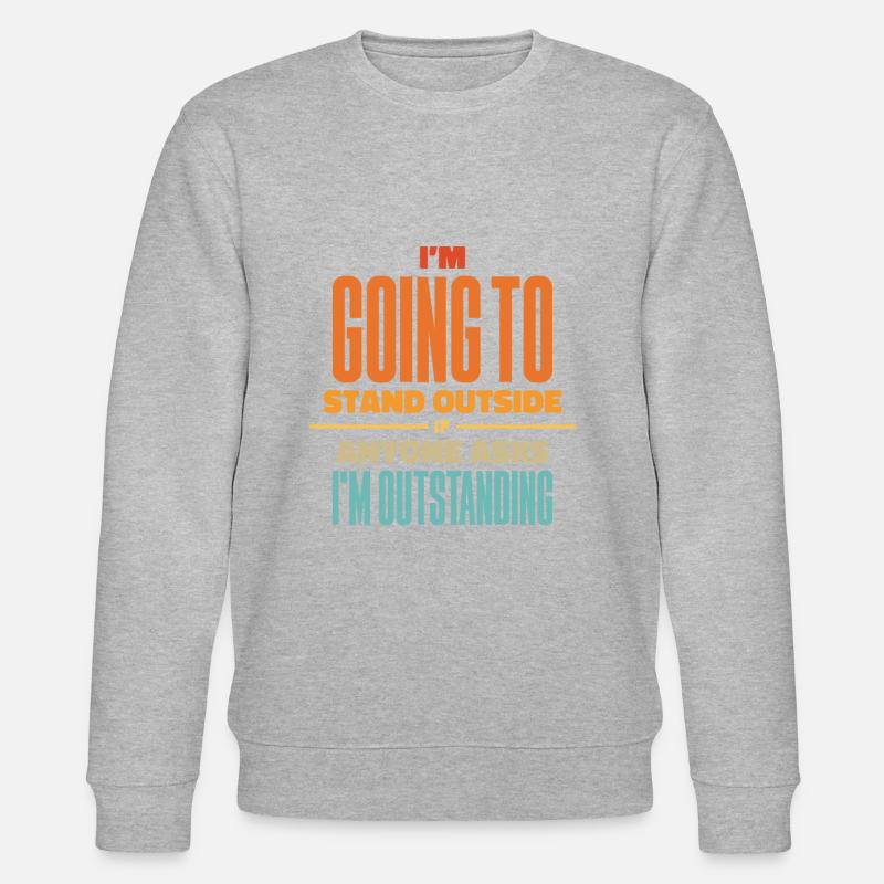 Schwarzer Humor - Stanley/Stella Unisex Bio-Sweatshirt CHANGER  - Grau meliert