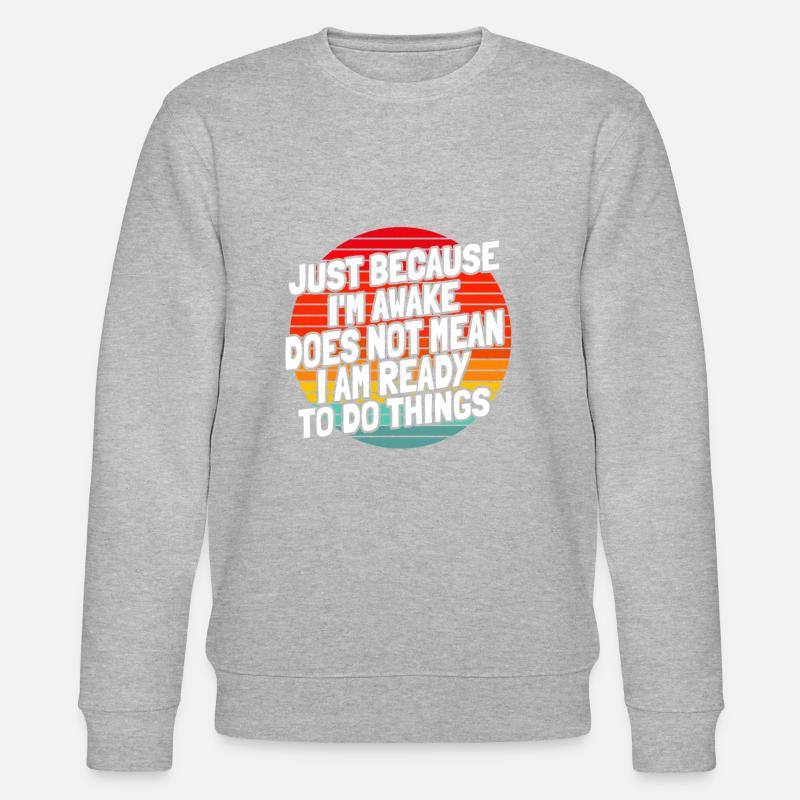 Schwarzer Humor - Stanley/Stella Unisex Bio-Sweatshirt CHANGER  - Grau meliert